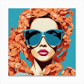 Woman In Sunglasses Canvas Print