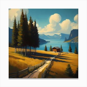 Landscape Painting 110 Canvas Print