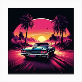 Retro Car Canvas Print