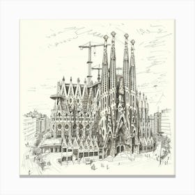 Sagrada Familia 3 Canvas Print