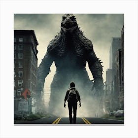 Godzilla 2 Canvas Print