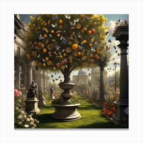 Tree In The Garden Canvas Print