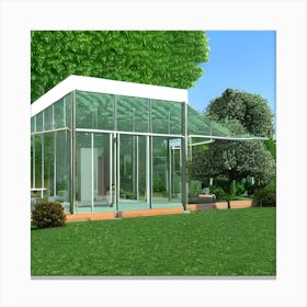 Glass House 4 Canvas Print