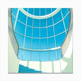 Stairwell With Blue Sky Canvas Print