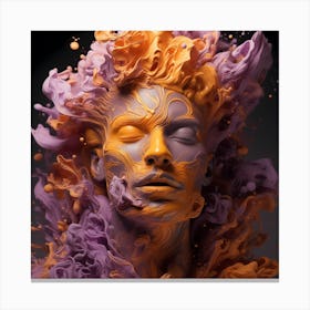 Paint Splatter 3d Canvas Print