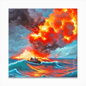 Battle Of The Atlantic 1 Canvas Print