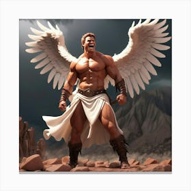 Angel With Wings 3 Canvas Print