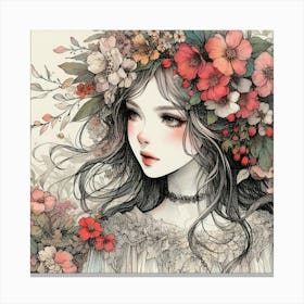 Flower Girl 5 Canvas Print