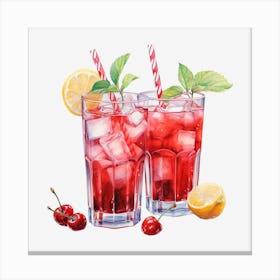 Cherry Lemonade 9 Canvas Print