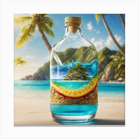 Bottle Of Rum Canvas Print