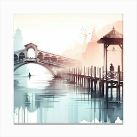 Venice Bridge 3 Canvas Print