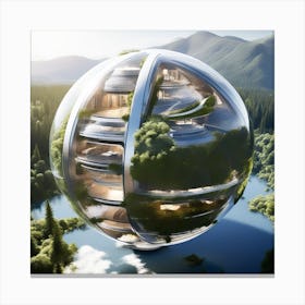 Futuristic House 4 Canvas Print