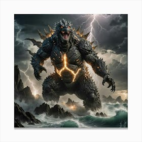 Godzilla Canvas Print