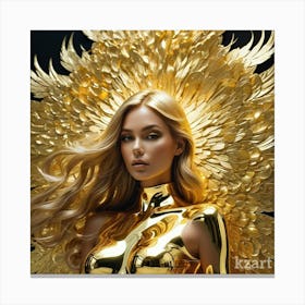 Golden Angel Canvas Print