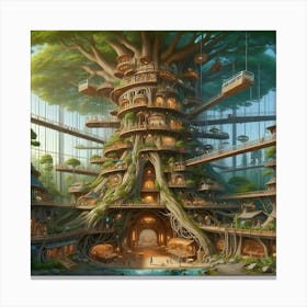 Tree House Canvas Print