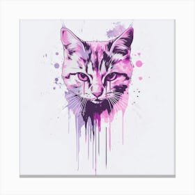 Geometric Cat Generated AI. Wall Art Print Canvas Print