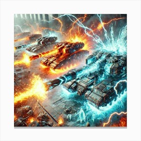 Elemental Convergence Tanks Special Ability Converted Canvas Print