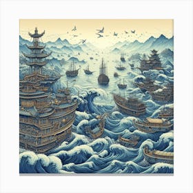 Celestial voyage Canvas Print