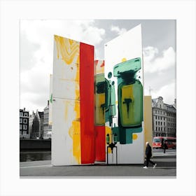 Amsterdam Street Art Canvas Print