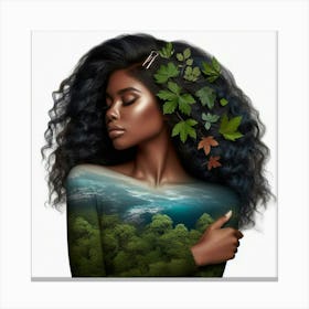 Earth of an woman Canvas Print