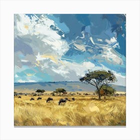 Wildebeest Canvas Print