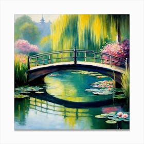 Bridge Over The Pond 1 Canvas Print