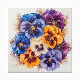 Pansies 9 Canvas Print