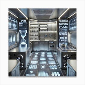 The High Tech Interior Of A Futuristic Mobile Russ Canvas Print