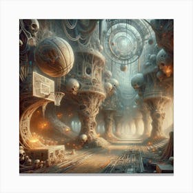 Futuristic City 49 Canvas Print