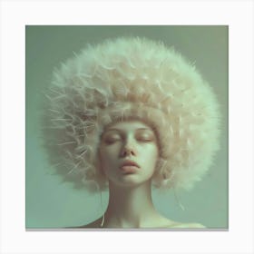 Dandelion Woman Canvas Print