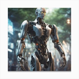 A Highly Advanced Android With Synthetic Skin And Emotions, Indistinguishable From Humans 16 Canvas Print
