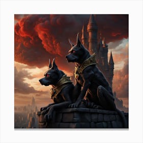 guard Dogs Canvas Print