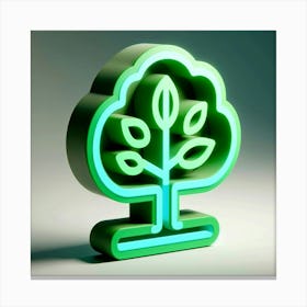 Neon Tree - Tree Stock Videos & Royalty-Free Footage Canvas Print