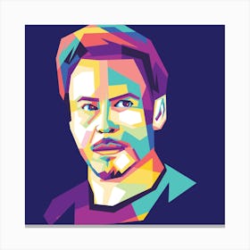 Robert Downey Jr Wpap Canvas Print