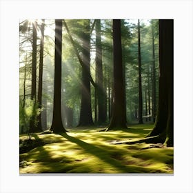 Mossy Forest 12 Canvas Print