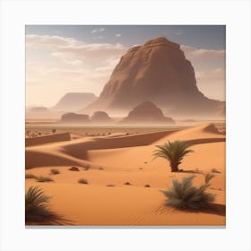 Desert Landscape - Desert Stock Videos & Royalty-Free Footage 33 Canvas Print