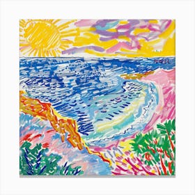 Seaside Doodle Matisse Style 7 Canvas Print