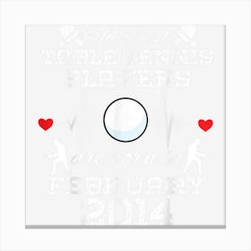 10 Year Old Birthday In February 2014 Best Table Tennis Canvas Print