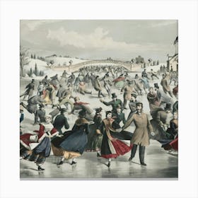 Skating 1 Canvas Print