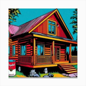 Cabin In The Woods Canvas Print