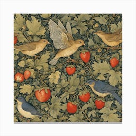 Strawberry Thief William Morris (6) Canvas Print