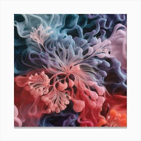 Abstract Flower Painting Canvas Print