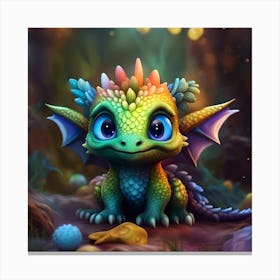 Baby Dragon Canvas Print