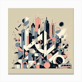 Abstract Cityscape 1 Canvas Print