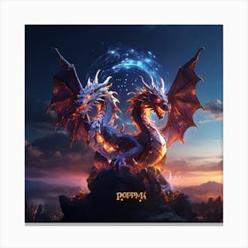 Dragons Canvas Print