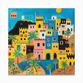 Kids Travel Illustration Yemen 3 Canvas Print