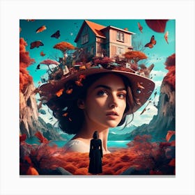 Woman In The Hat Canvas Print