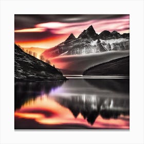 Sunrise In The Mountains 1 Canvas Print