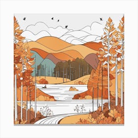 Autumn Landscape 1 Canvas Print