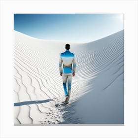 Man Walking In The Desert 9 Canvas Print